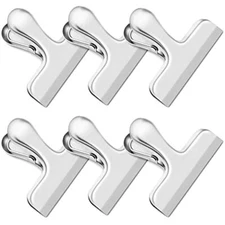 6 Pack Chip Clips Stainless Steel Bag Clips for Food Office Kitchen