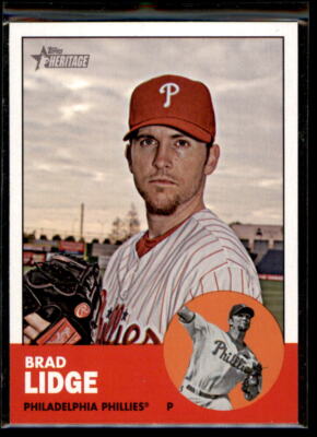 2012 Topps Heritage Brad Lidge #283 Philadelphia Phillies