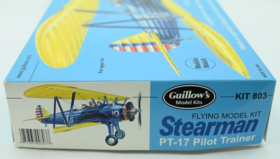 Guillows Stearman PT-17 Balsa Aircraft Model Kit 1/16 Scale 28" Wing Span - Image 3 of 4