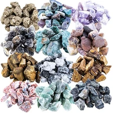 ASR Outdoor 1lb Rough Genuine Gemstone Gold Panning Kit, 5pc (Many Styles)