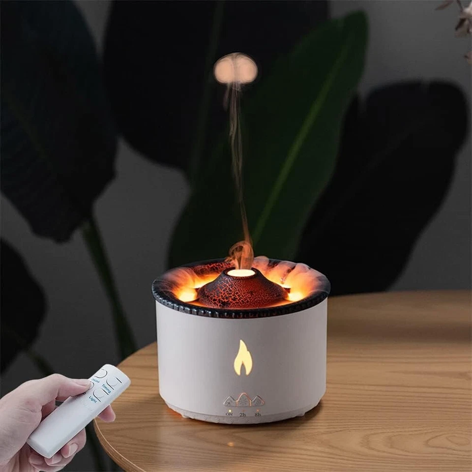 Volcano Essential Oil Aroma Diffuser LED Aromatherapy Humidifier Air Purifier - Image 2 of 4