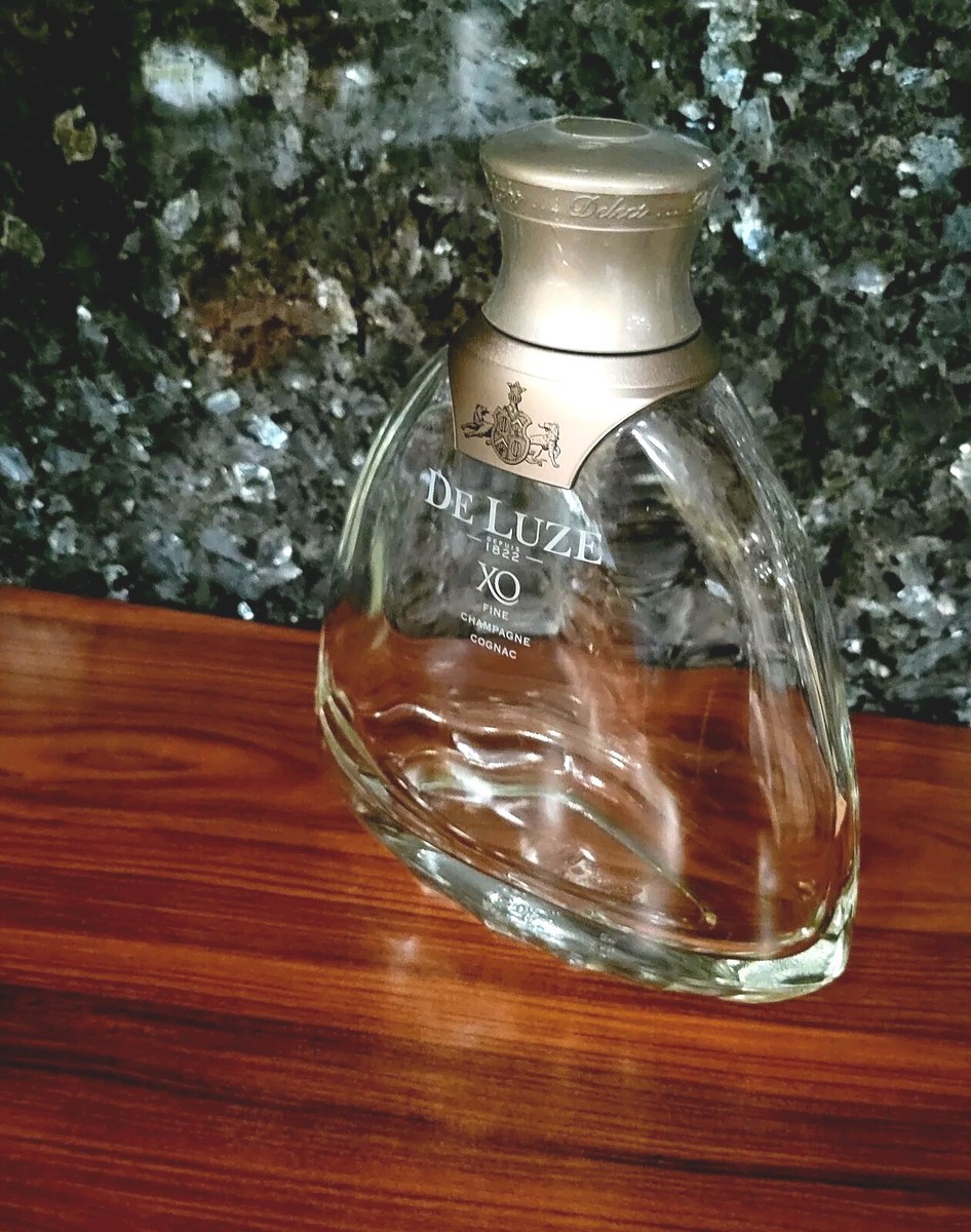 De Luze XO Cognac {empty bottle} in the Gift Box with heavy