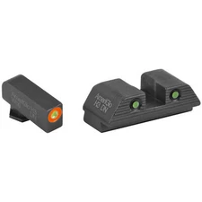 ​AmeriGlo Trooper Sight Set for Glk Gen5 17/19-Green Tritium with Orange Outline
