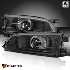 Black Fits 1995-2001 Subaru Impreza Retro Projector Headlights Lamp Left+Right