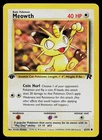 Pokemon Card - Meowth Team Rocket 62/82 1st Edition Common