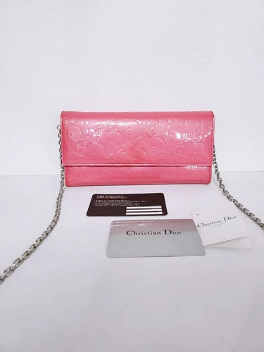 Portefeuille Dior Logo Brevet WOC sur Chaîne 12345 87957422
