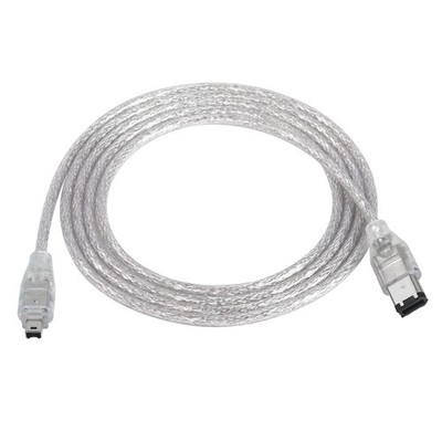 Firewire DV IEEE1394 6 Pin To 4 Pin Male iLink Adapter Cord 4.9 FT/1.5m