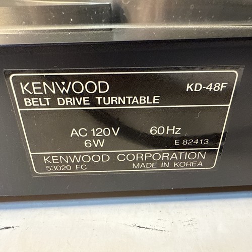 Vintage Kenwood KD-48F Full Automatic Belt Drive Turntable - Tested Read - Picture 15 of 19