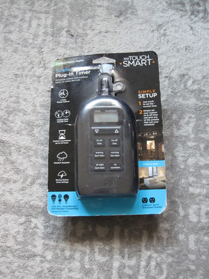 My Touch Smart Simple Set Plug-In Digital Timer #26898 Indoor & Outdoor New NIB