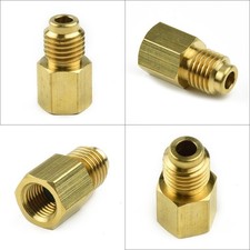Messing Adapter R134A Auto Schnellkupplung 1/2" ACME Stecker 1/4" SAE praktisch
