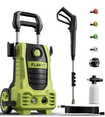 #ad FLAWNT 2030 PSI Corded Electric Cold Water Pressure Washer Foam Cannon 4 Nozzles $90.00