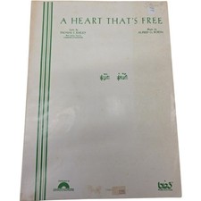 Vintage Sheet Music A Heart That's Free Alfred G. Robyn Collectible