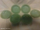 FIRE KING JADITE --SET OF-- 6-- 4.5" RESTURANT DESSERT DISHES MINT