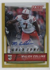2016 Score Rookies Jumbo Gold Zone Signatures 44/99 Maliek Collins Auto 1dm4