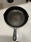 OLD UNMARKED BSR CAST IRON SKILLET NO. 8 10 5/8 IN. w/ HEAT RING