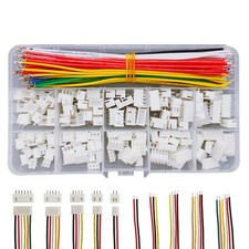 XH 2.54mm Connector Socket Kit with 22 AWG Pre-Crimped Silicone Cable Wire 2/...