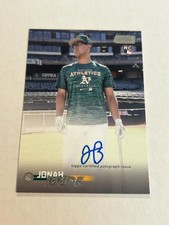 2023 Topps Stadium Club Jonah Bride On Card Rookie Auto A's ZC1