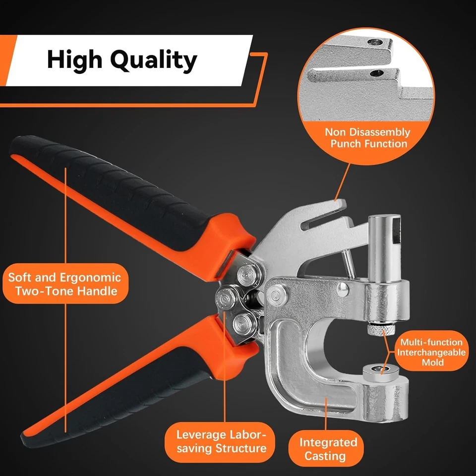 Professional Snap Fastener Tool - Leather & Fabric - Image 4 of 4