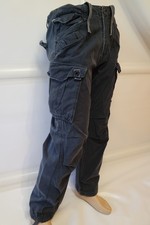 Hose Herren G-Star Worker Größe 34-32 Marineblau Freizeithose Cargo Raw Denim