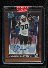 2021 Panini Donruss Optic Rated Rookie Bronze Prizm Christian Barmore Auto 1a83