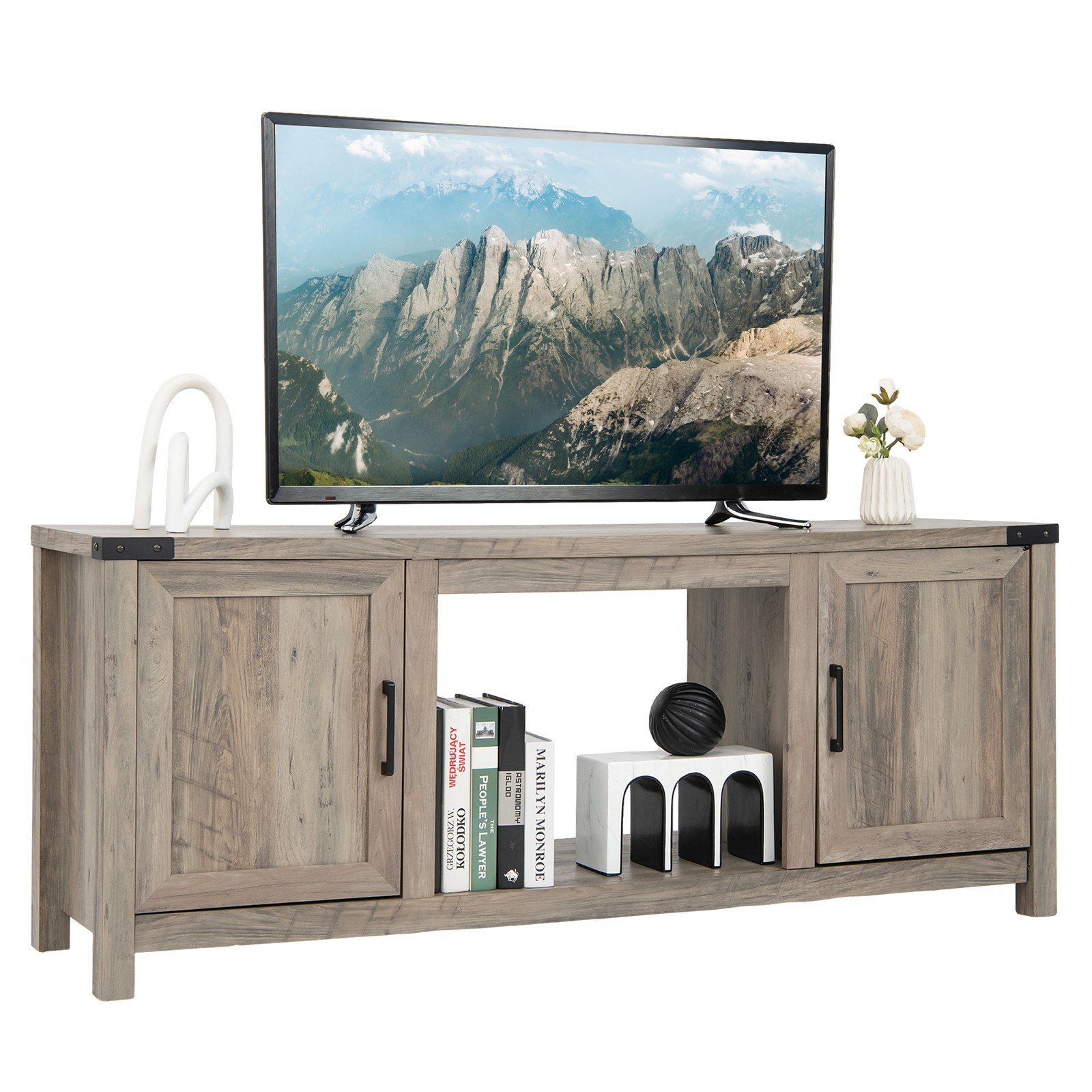 Entertainment Center For Tvs Up To 70 Inches Natural