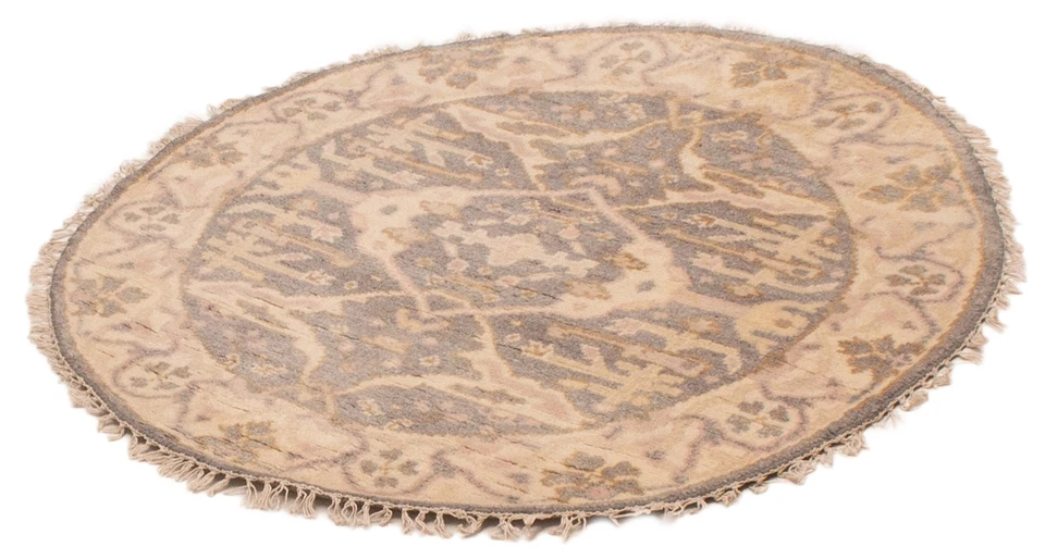 4'1" x 4'1" Hand Knotted Oriental Carpet Traditional Wool Area Rug - Image 4 of 4