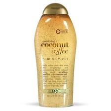 OGX Smoothing  Coconut Coffee Exfoliating Body Scrub with Arabica 19.5 Fl Oz USA