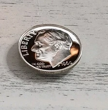 1960-P Cameo Proof 90% Silver 10C Roosevelt Dime ~ Free Shipping! #1