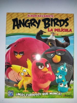 ANGRY BIRDS LA PELICULA NAVARRETE   ALBUM  + SET COMPLETO  A PEGAR
