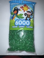 Perler 6000 Count Bag DARK GREEN Craft Fuse Beads Sealed Package