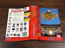World Series Baseball MLB Sega Genesis Box Case Insert Cover Art Only