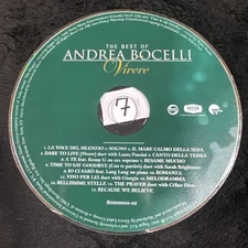 The Best Of Andrea Bocelli Vivere Music CD 2007
