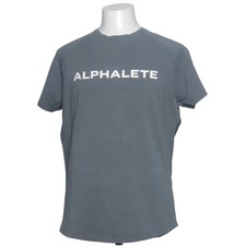 Alphalete, T-shirt, Größe: M, Grau, Baumwolle/Elasthan, Print, Herren #IhE