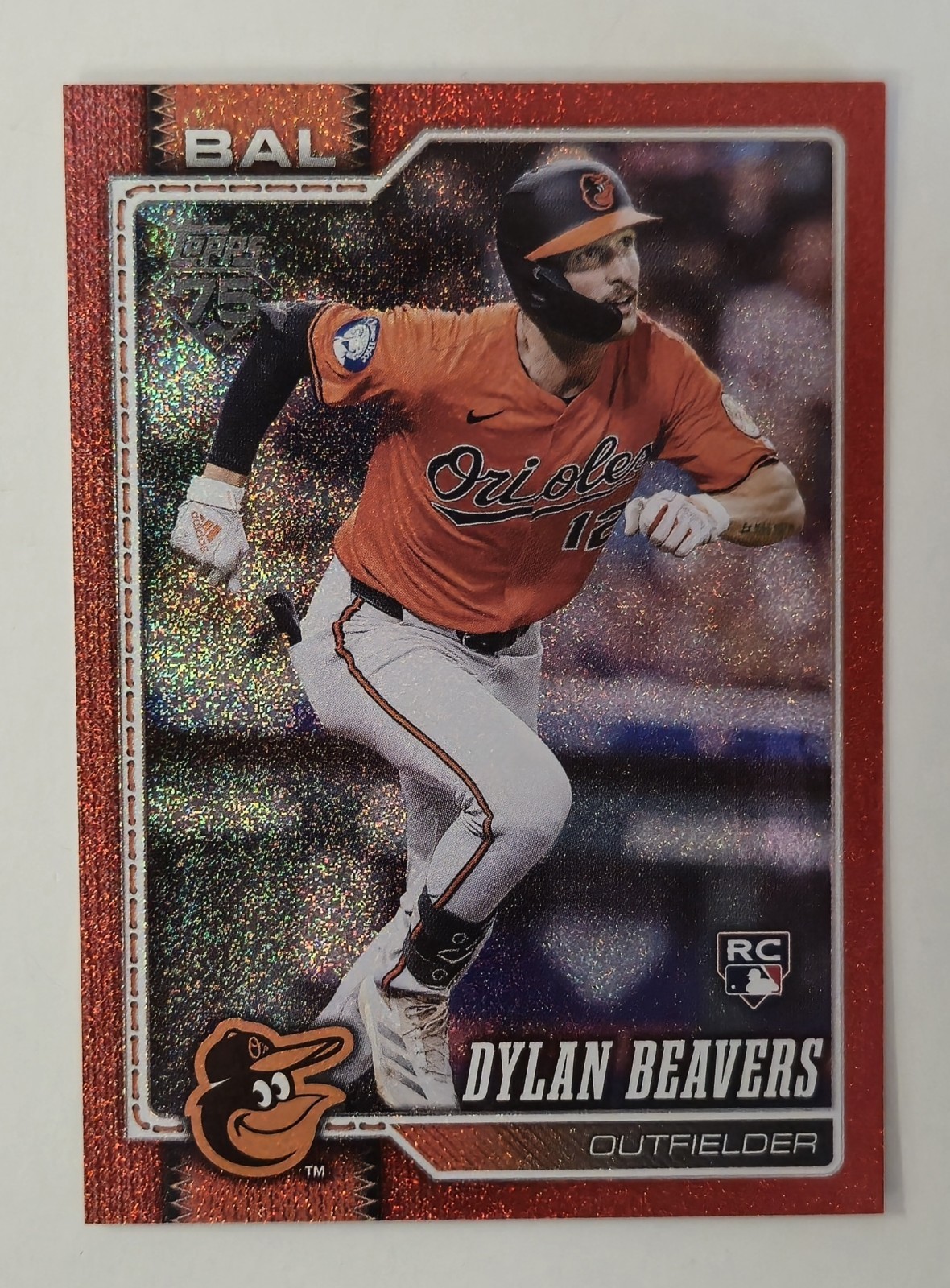 2026 TOPPS 75th Anniversary Dylan Beavers #339 RC Red Sandglitter /5 Series 1