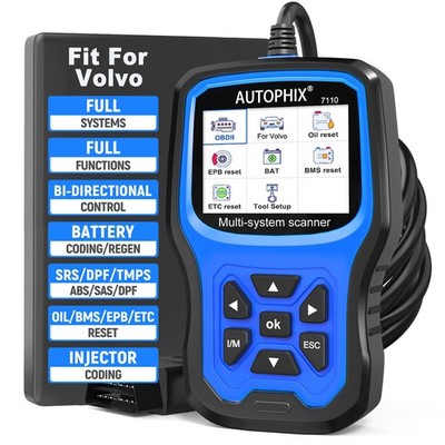 AUTOPHIX 7110 für VOLVO OBD2-Scanner   Vollsystem TPMS ABS EPB SRS BMS Öl-Reset