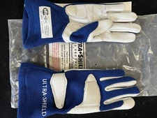 Ultrashield Junior Large Double Layer Driving Gloves SFI 3.2A/1 #41233 Blue