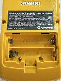 Nintendo Game Boy Gameboy Color Console Yellow w/Box Manual Tested