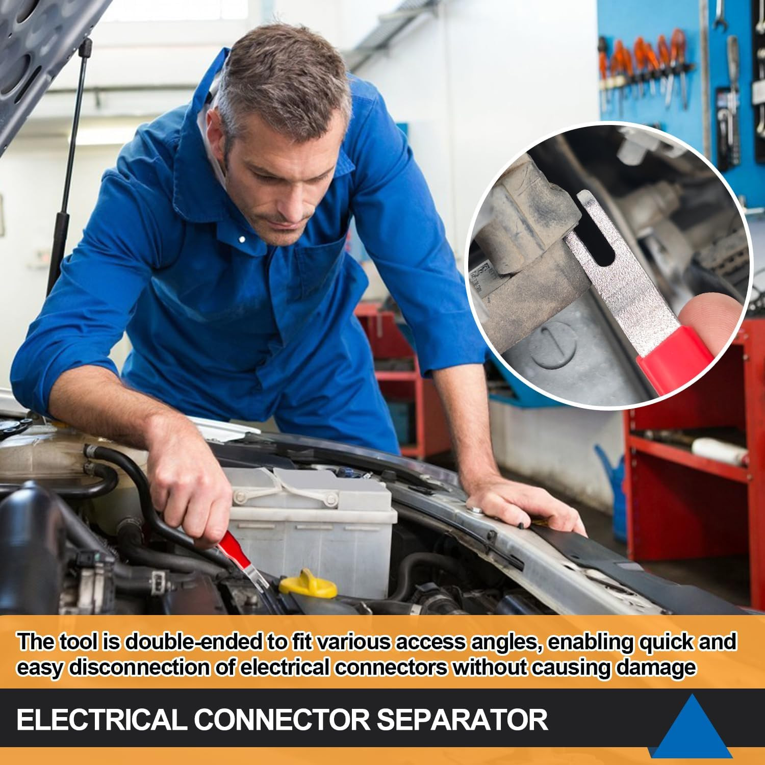 2 Pcs Automotive Electrical Terminal Connector Separator Removal Tool, Plug Conn