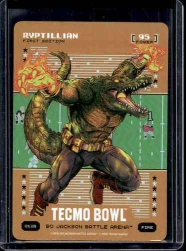 2026 Bo Jackson Battle Arena Tecmo Bowl Ryptillian First Orange Battlefoil #O126