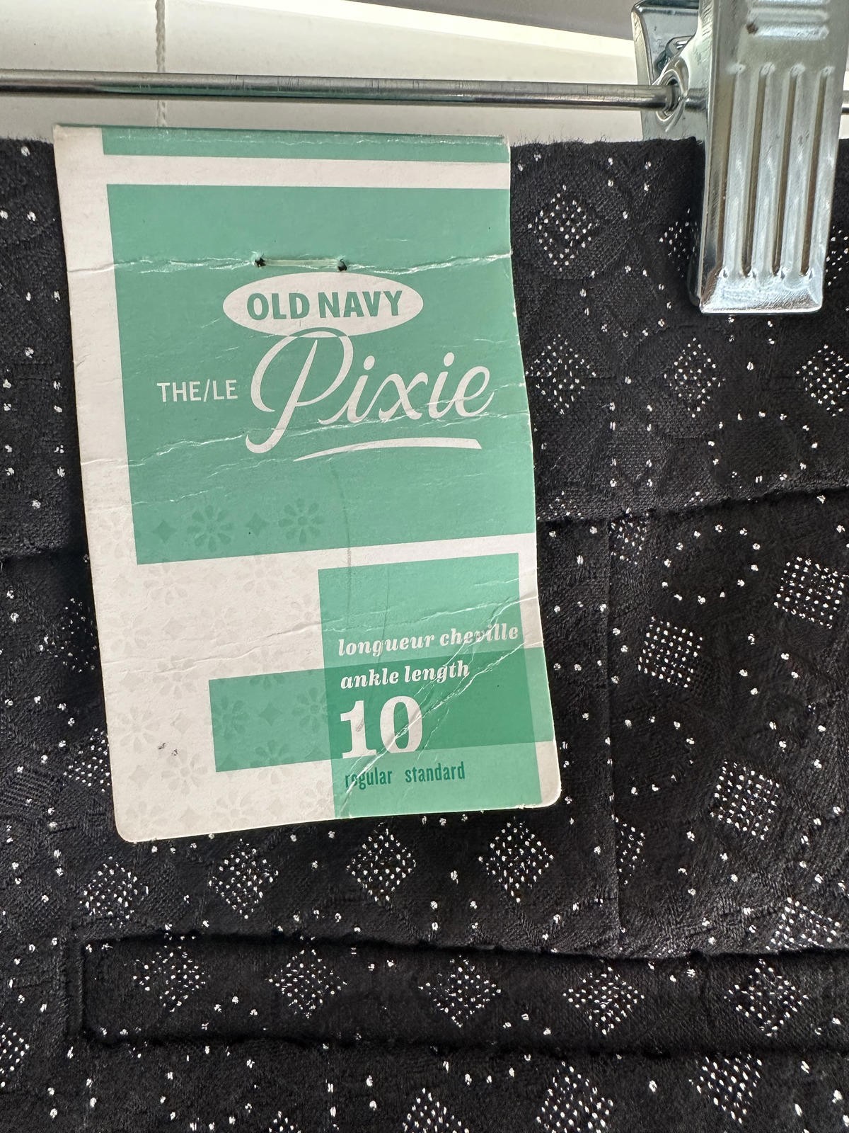 Y2K Old Navy NWT Black Patterned Pixie Stretch Dr… - image 8