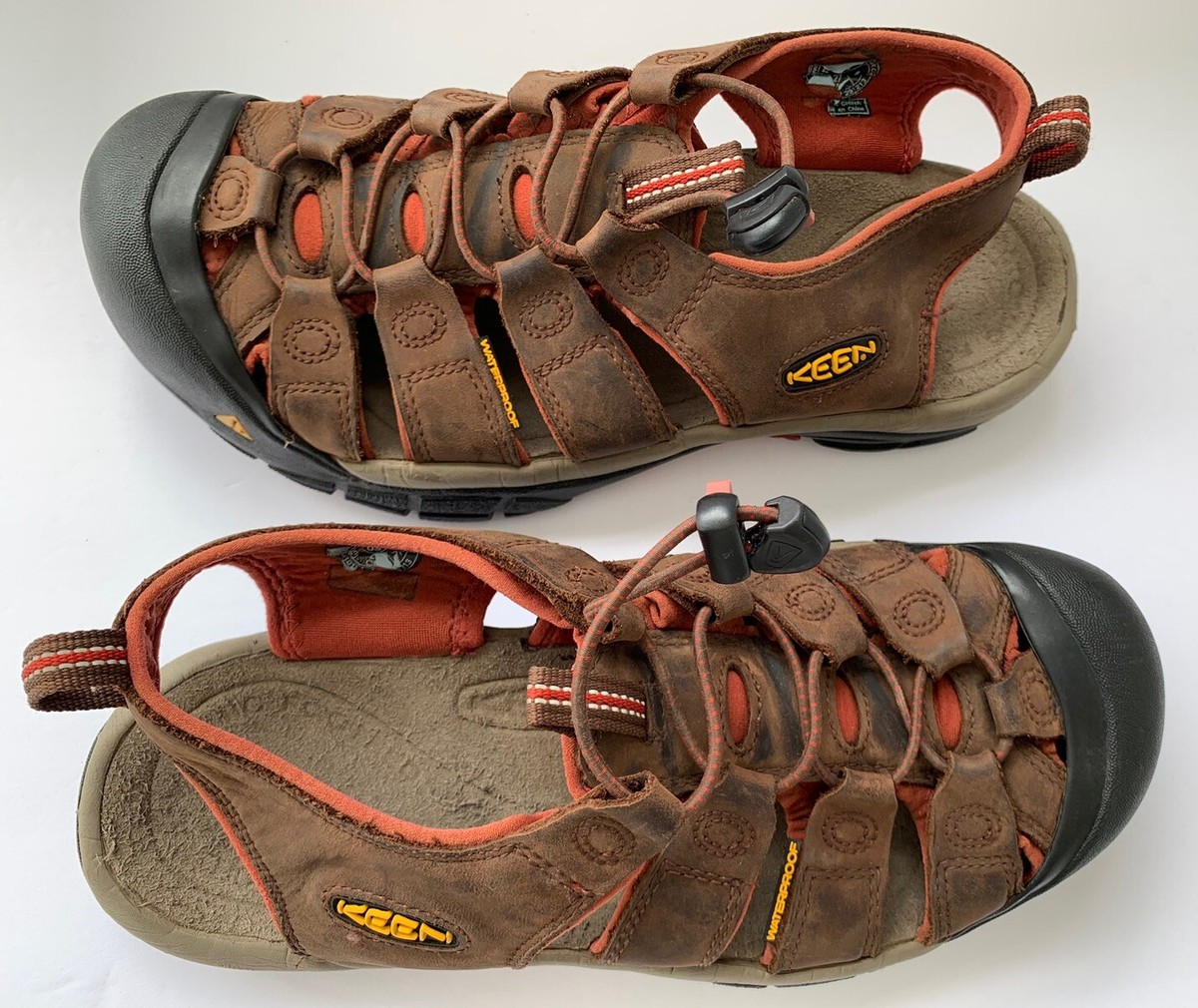 Keen Newport H2 Hiking Sandals Brown Suede Closed Toe Waterproof Men\'s 12 Keen Newport H2 Sandals Brown Tan Mens 12 Hiking Closed Toe  main image 2