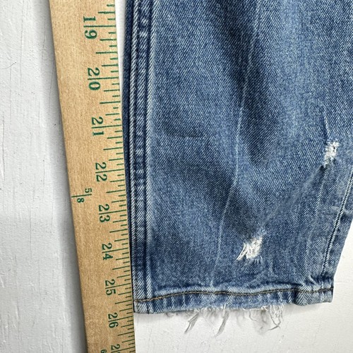 Abercrombie and Fitch High Rise Mom Jean Size 0 Distressed Denim Medium Wash NEW - Picture 14 of 14