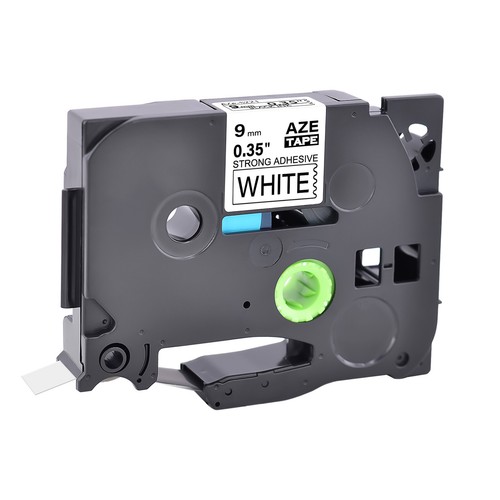 2×Compatible avec Brother TZ-S121 221 Étiquettes Adhésif Clair/Blanc 9mm×8m - Photo 5/6
