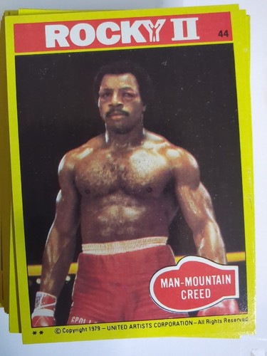 ROCKY II Complete Set 1979 Topps 99 Cards With No Stickers - Bild 14 von 24