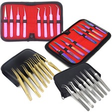 Eyelash Tweezer False Fake Lashes Extension Applicator Tool Tweezers Set Pick