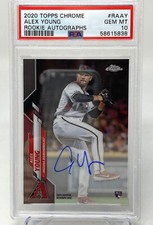 2020 Topps Chrome Alex Young ~ ROOKIE AUTOGRAPHS ~ PSA 10 ~ ROOKIE CARD