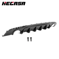 Fits Chrysler 300 15-23 Carbon Look Exhaust Shark Fins Rear Bumper Lip Diffuser