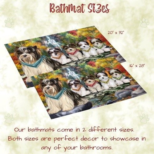 Biewer Terrier Dog Bath Mat Anti-Slip Pet Personalized Bathroom Rug Mat Gift NWT - Picture 9 of 43