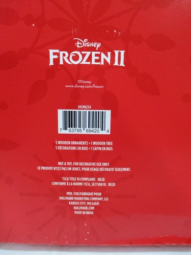 Frozen 2 Mini Christmas Tree Ornaments Display Disney Hallmark Elsa Olaf New - Picture 8 of 10