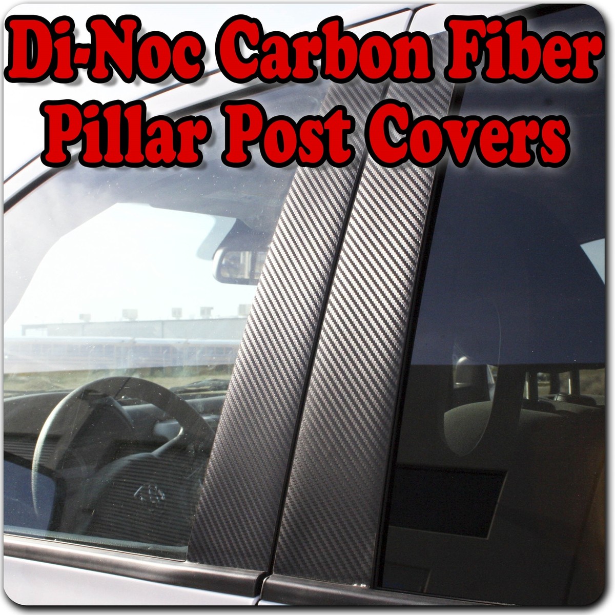 Di-Noc Carbon Fiber Pillar Posts For Jaguar XF 09-15 6pc Set Door Trim Cover Kit - Foto 6